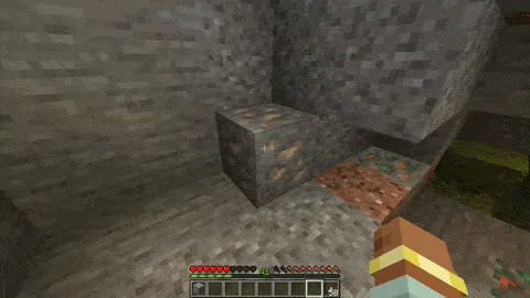 Демонстрация скрытой функции мода Everything Pickaxe
