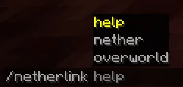 Список доступных команд мода NetherLink