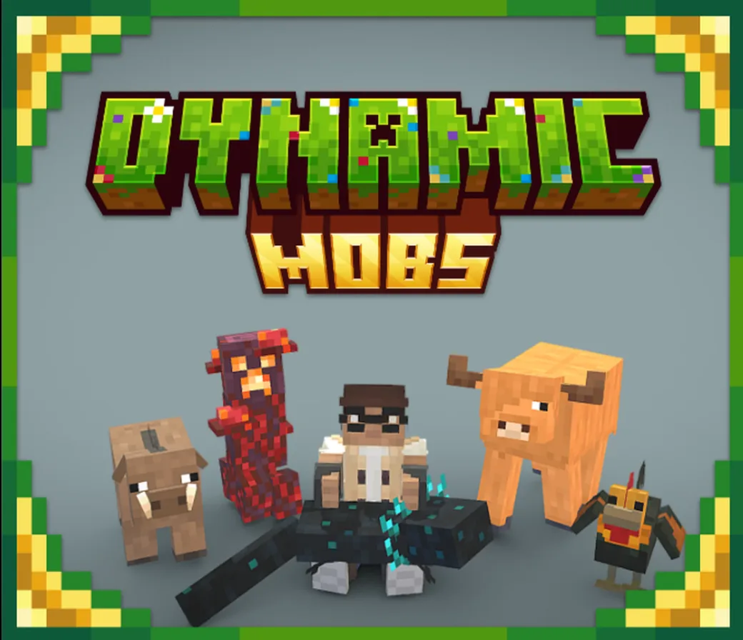 Старая обложка ресурс-пака Dynamic Mobs