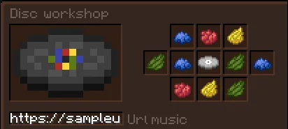 Рецепт крафта музыкальной пластинки в моде Disc Workshop