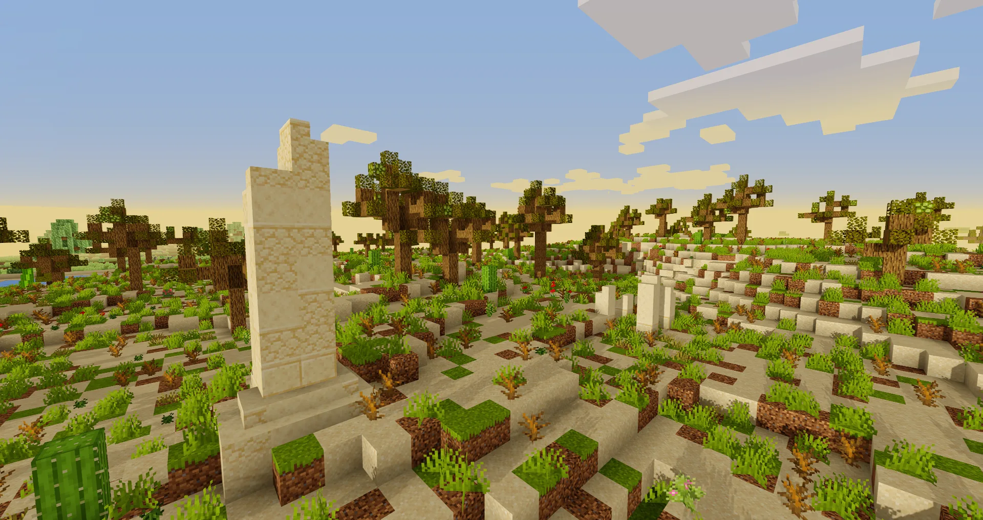 Руины в пустыне из мода YUNG's Extras.