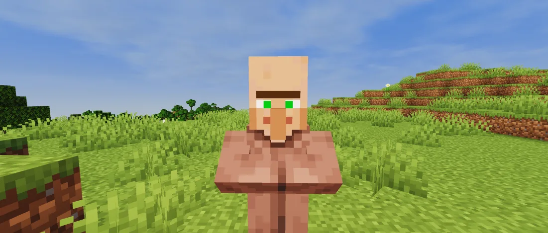 Житель деревни с шейдерами Tricked's Shaders.