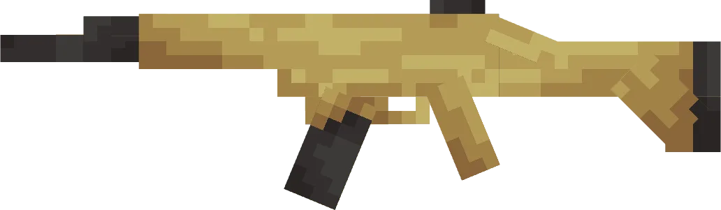 3D-модель винтовки Scar-L из ресурс-пака Weapon Pack для Minecraft.
