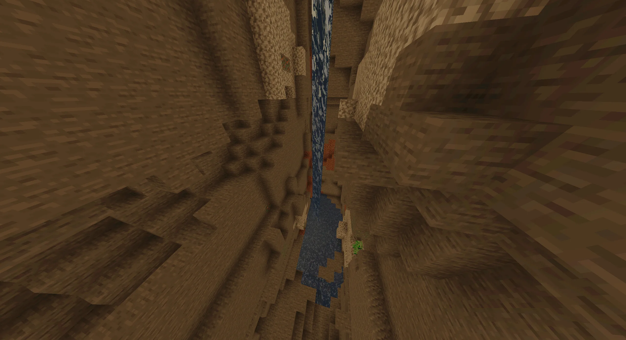 Вода в пещере с шейдерами Lechat.