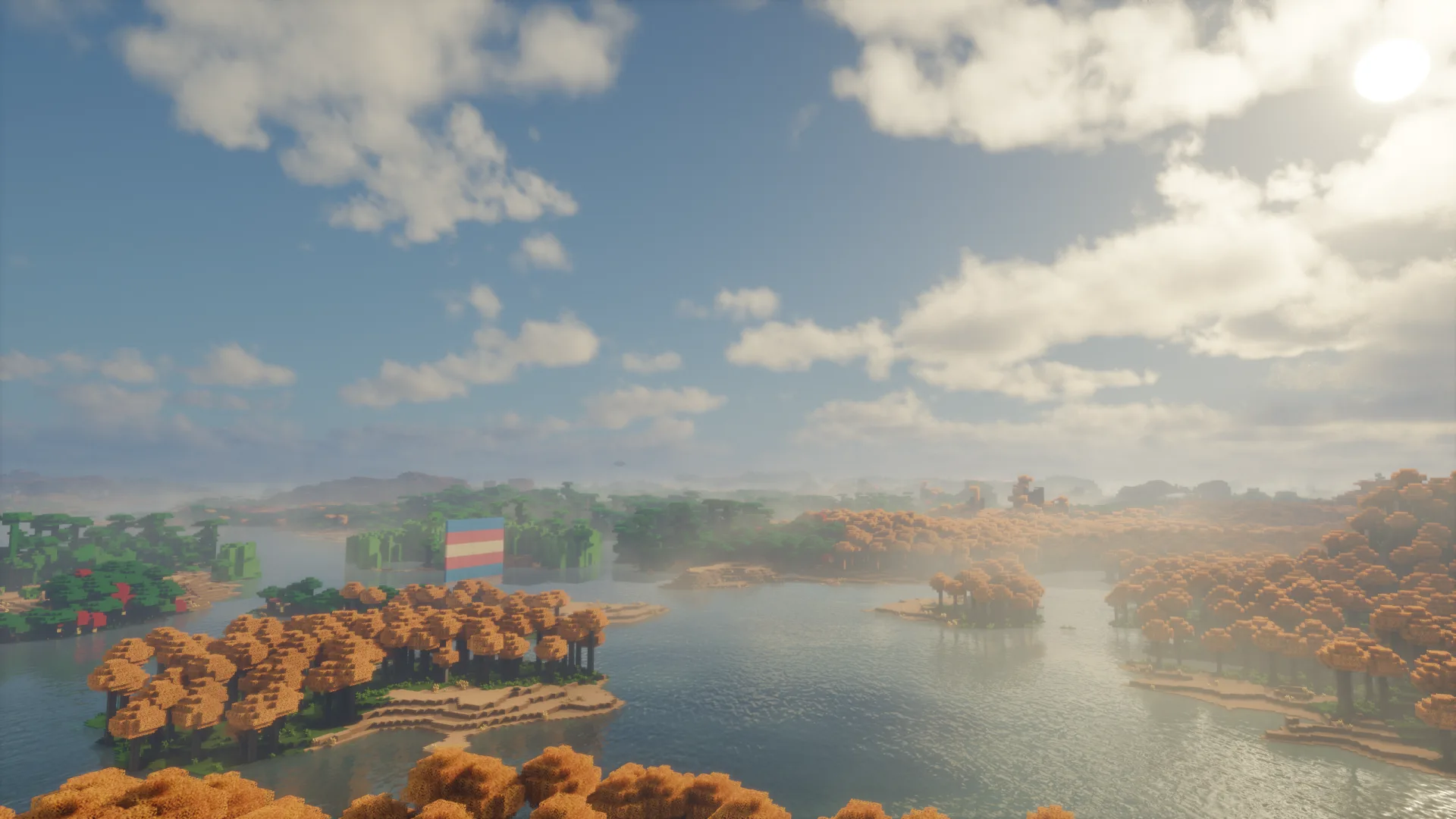 Bliss Shaders с поддержкой Distant Horizons.