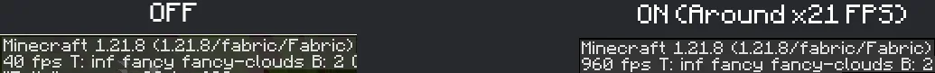 Демонстрация мода Render Toggle.