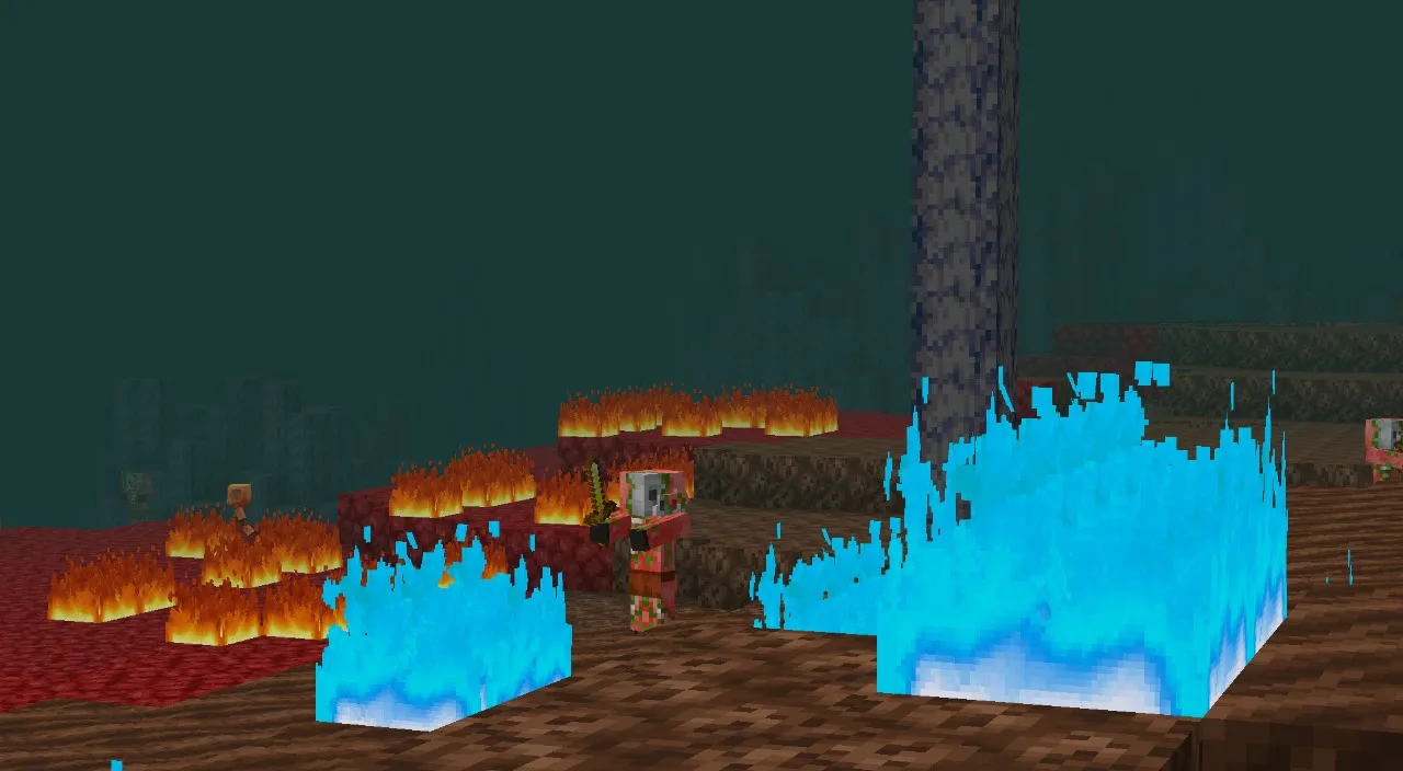 Компактный огонь душ из ресурс пака Smooth Low Fire