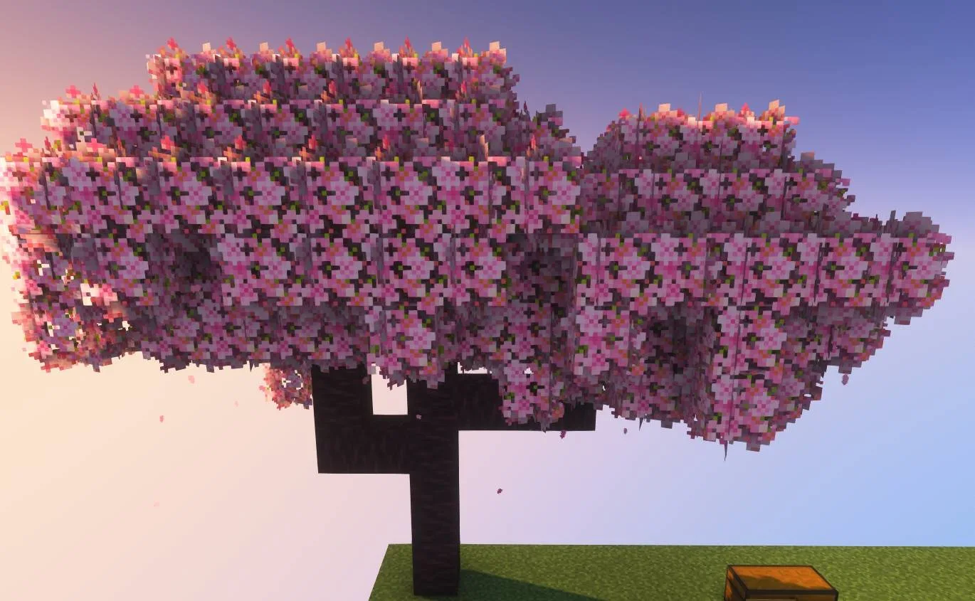 Текстур-пак Mizuno Better Leaves для стандартного Minecraft.