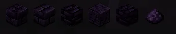 Набор всех блоков и предметов из мода Processed Obsidian.