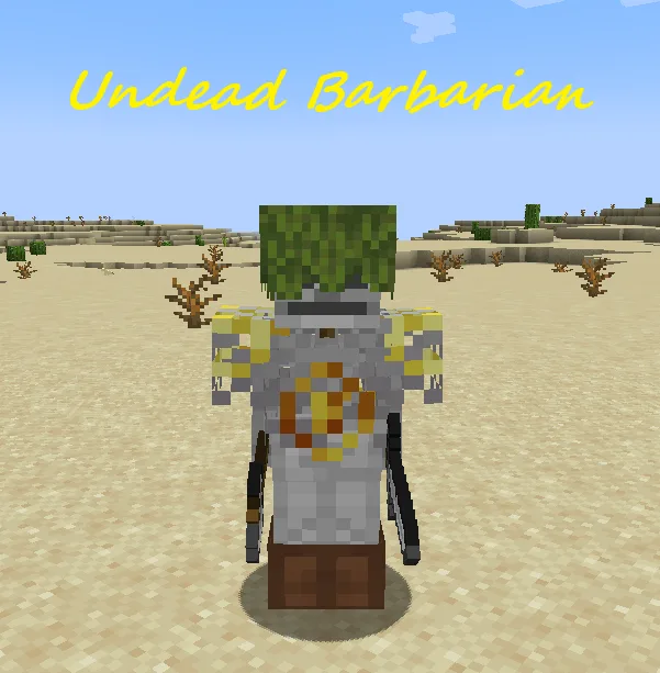 Вариант зомби-варвара из мода Mo-Variants.