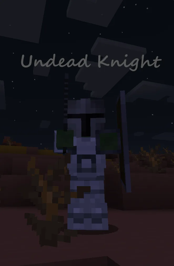 Скриншот моба Undead Knight из мода Mo-Variants.