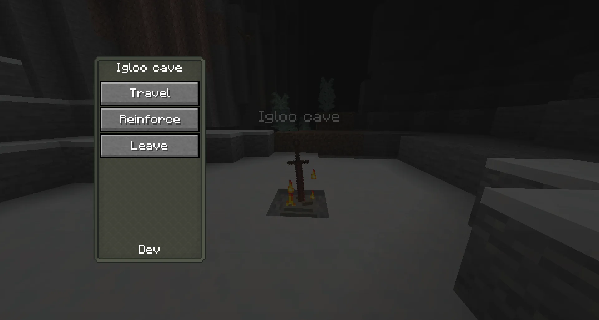 Меню костров в Minecraft.