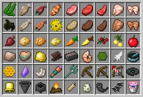 Различные игровые предметы из проекта ReProgrammer.