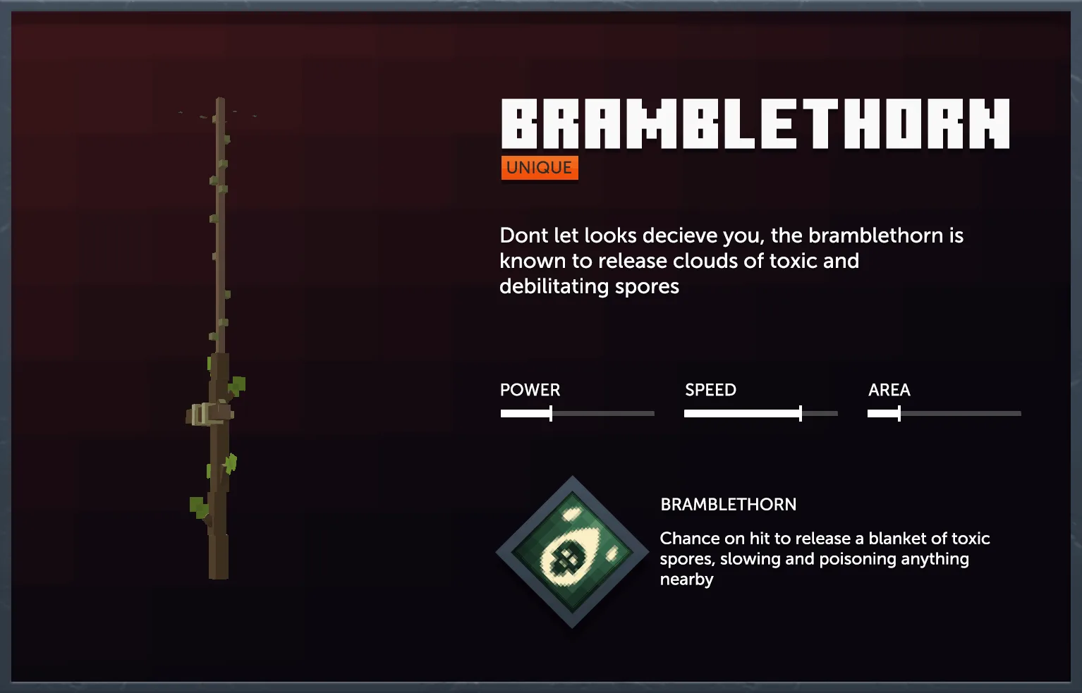Меч Bramblethorn из мода Simply Swords.