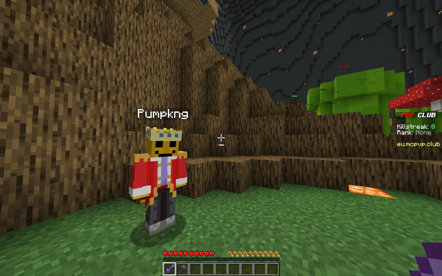 Индикатор зарядки атаки в стиле тыквы.