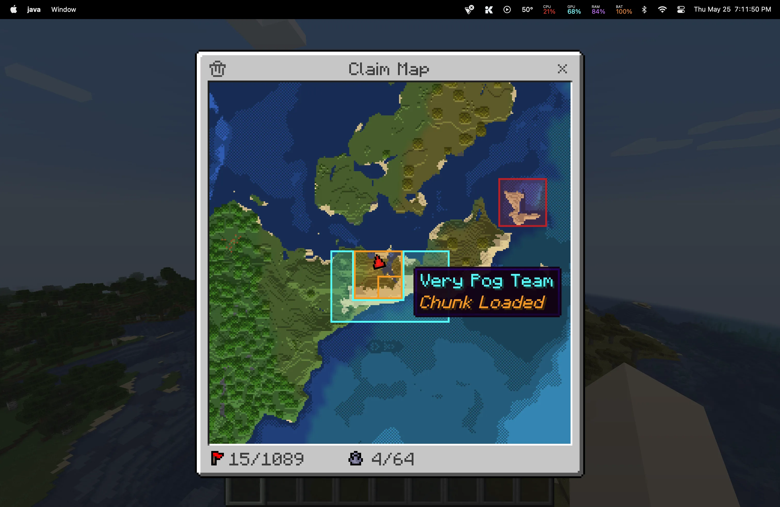 Интерфейс настройки интеграции Cadmus для привата территории в составе команды в Odyssey Allies.