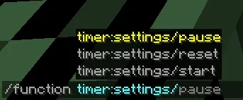 Меню настроек мода PackTimer через функцию timer:settings