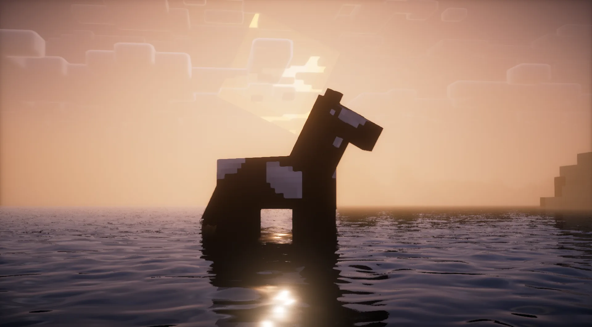 Парящая лошадь в моде Floating Horses