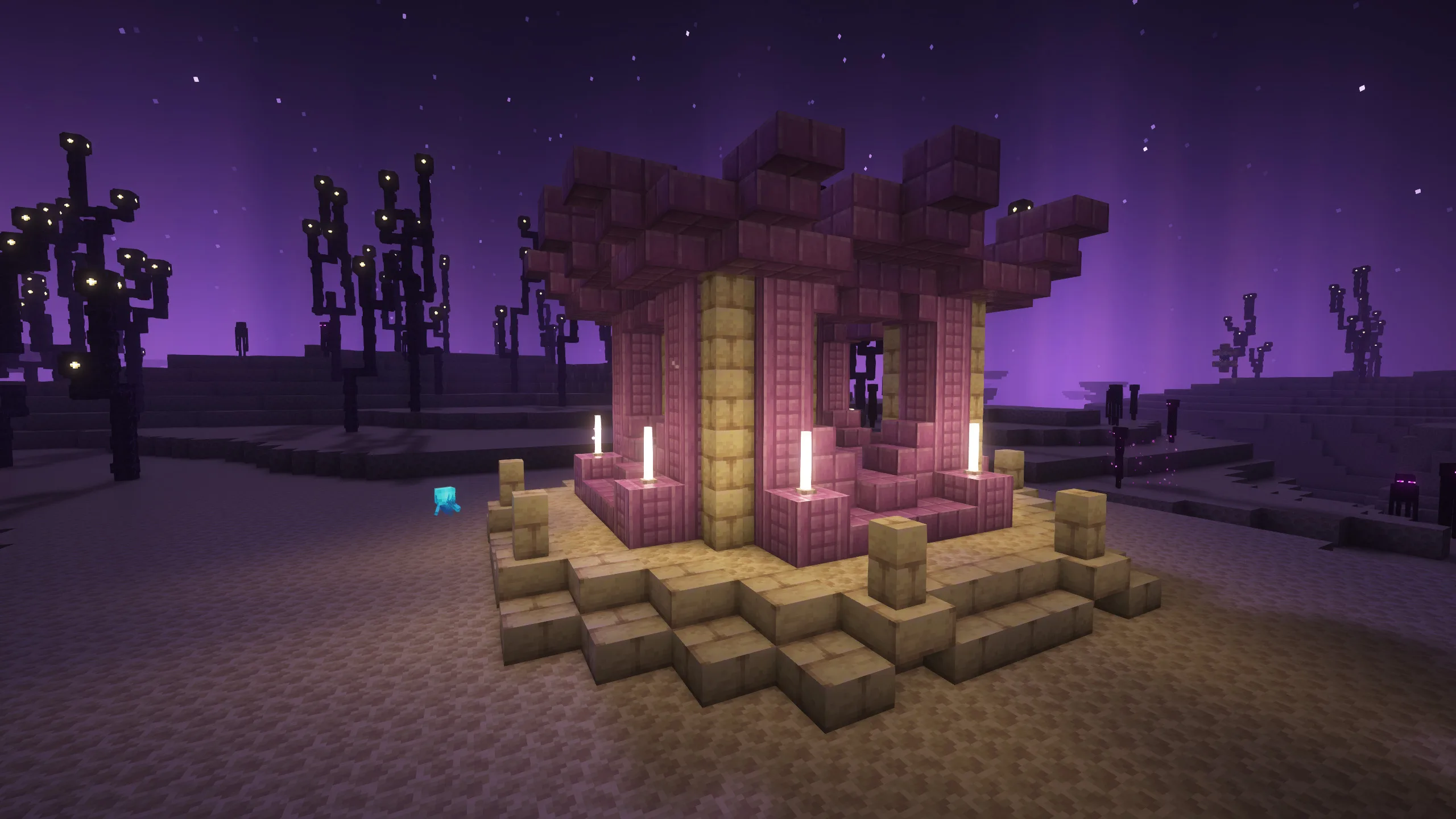 Средневековые постройки в стиле Энда.