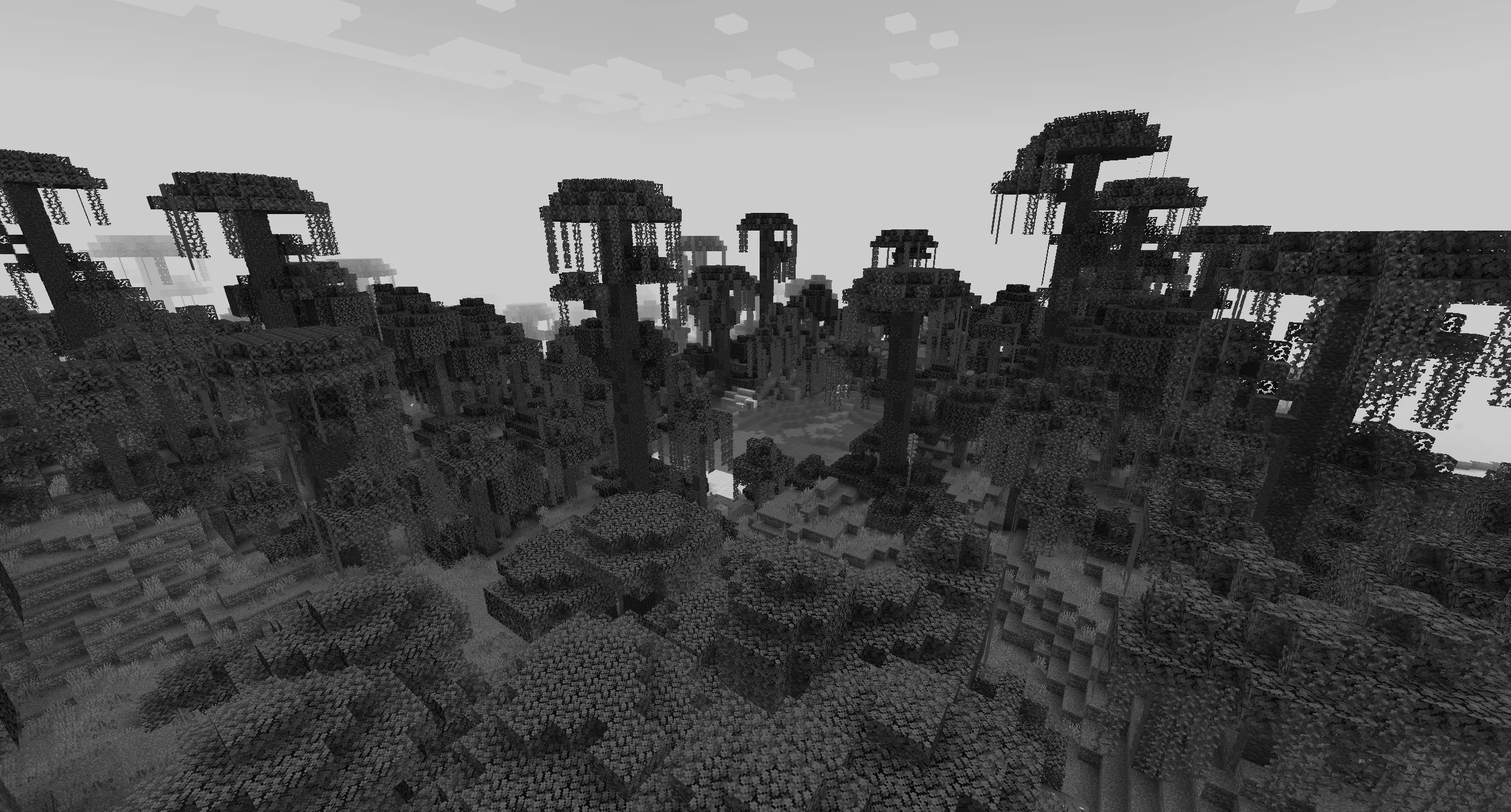 Шейдер Gray&Black в Minecraft.