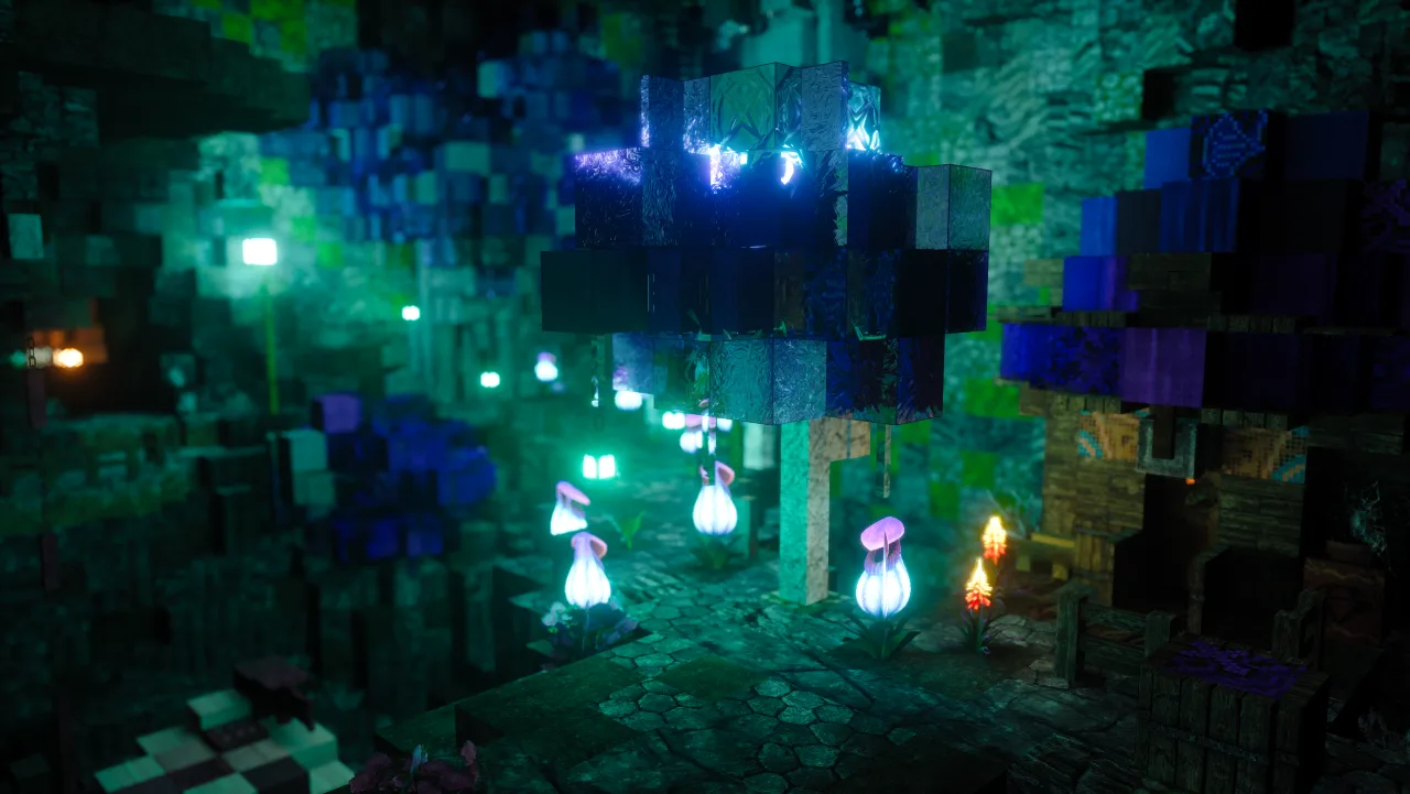 Alpha Piscium: Translucent Update, стеклянные отражения и преломления, шестиугольное боке.