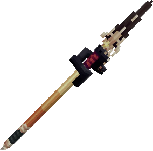 Ресурспак Teyvat Weapon Collection: меч, переименованный в Lithic Spear.