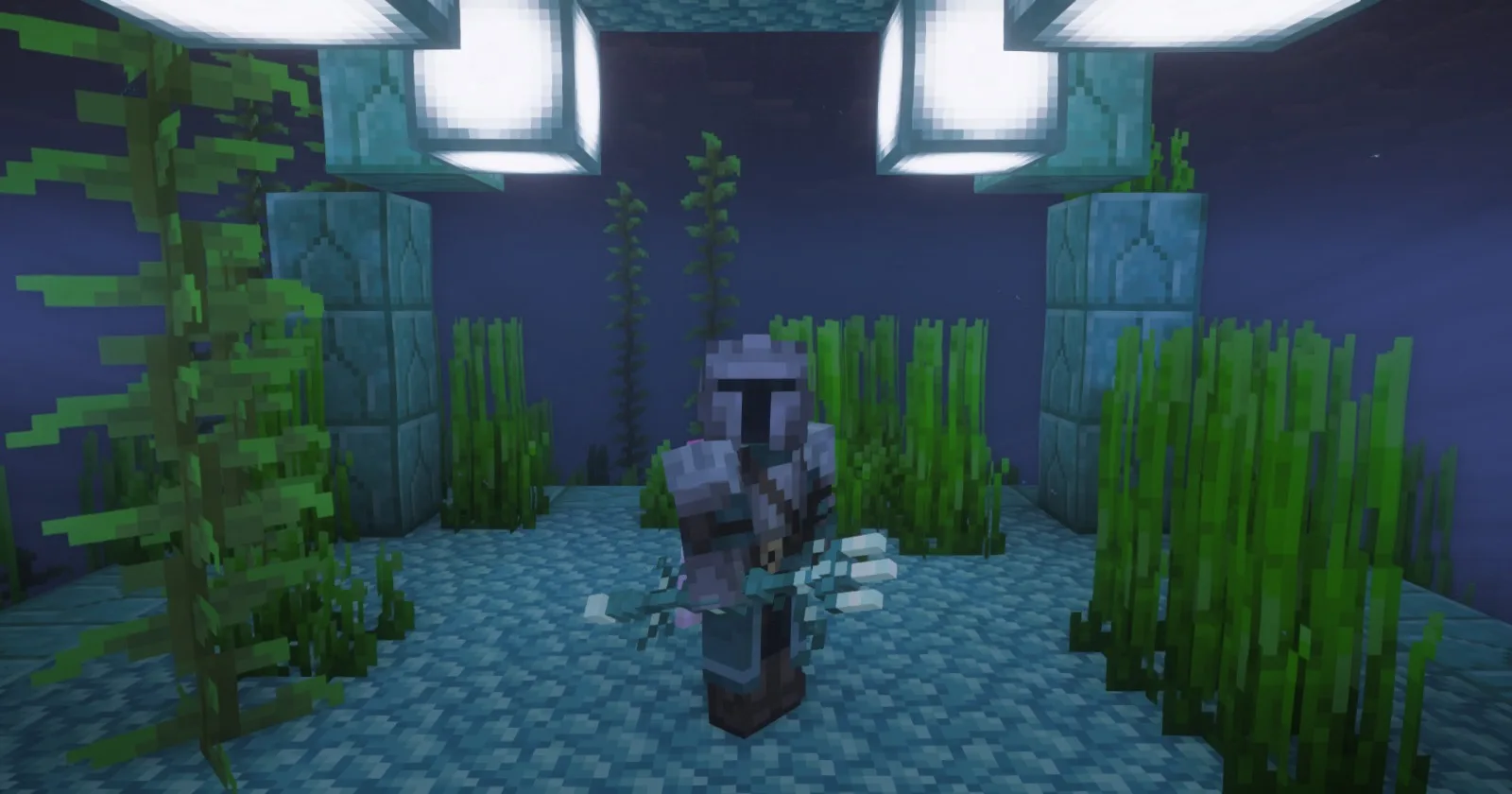 Трезубец из Trident Revamp в игровом окружении