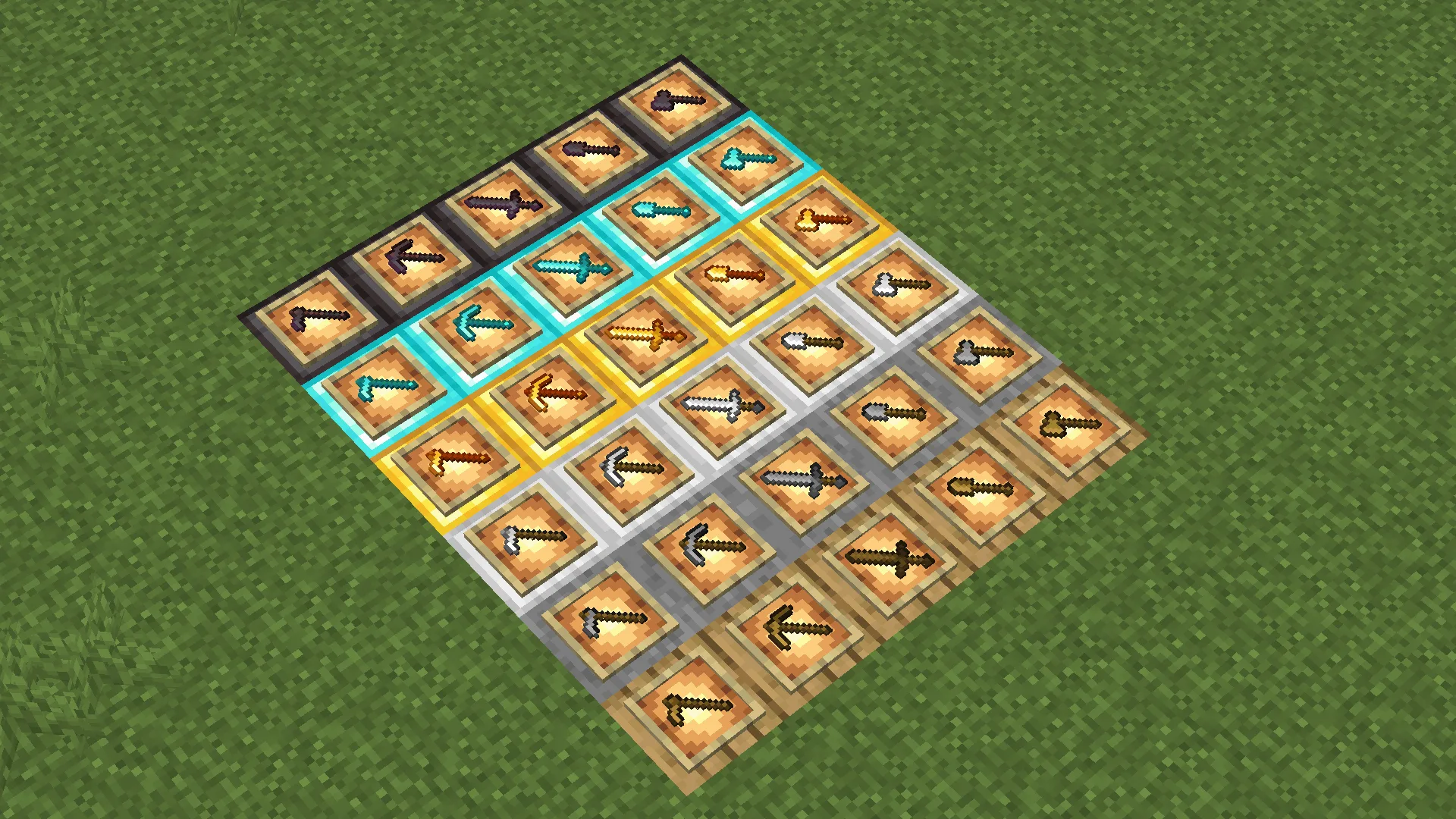 Новые текстуры инструментов в ресурс-паке PixelPack.