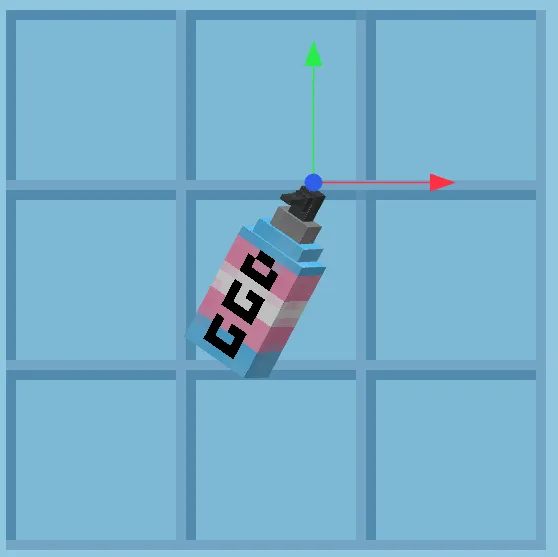 Модель проекта GGD Trans в инвентаре Minecraft.