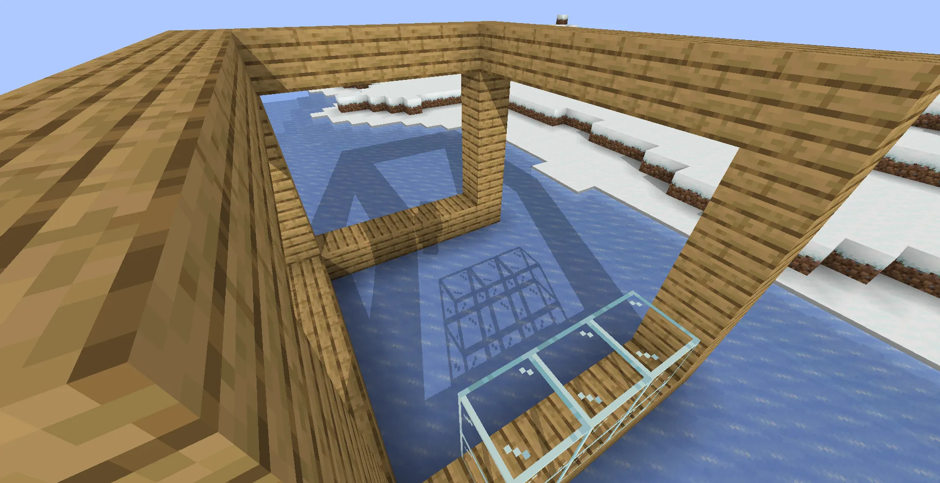 Проект Minecraft "Simple Shadows" с использованием стекла.