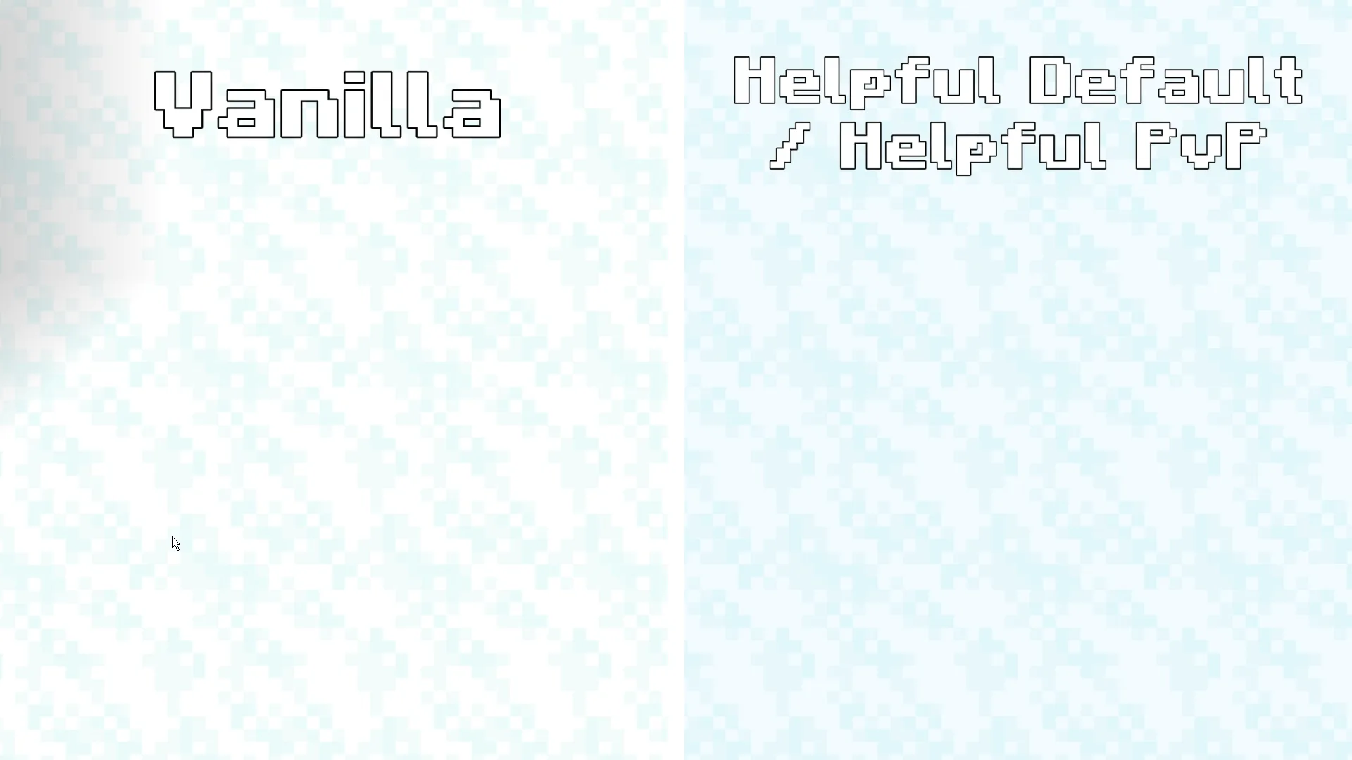 Текстура рыхлого снега с индикатором видимости из ресурс-пака Helpful Default Pack.