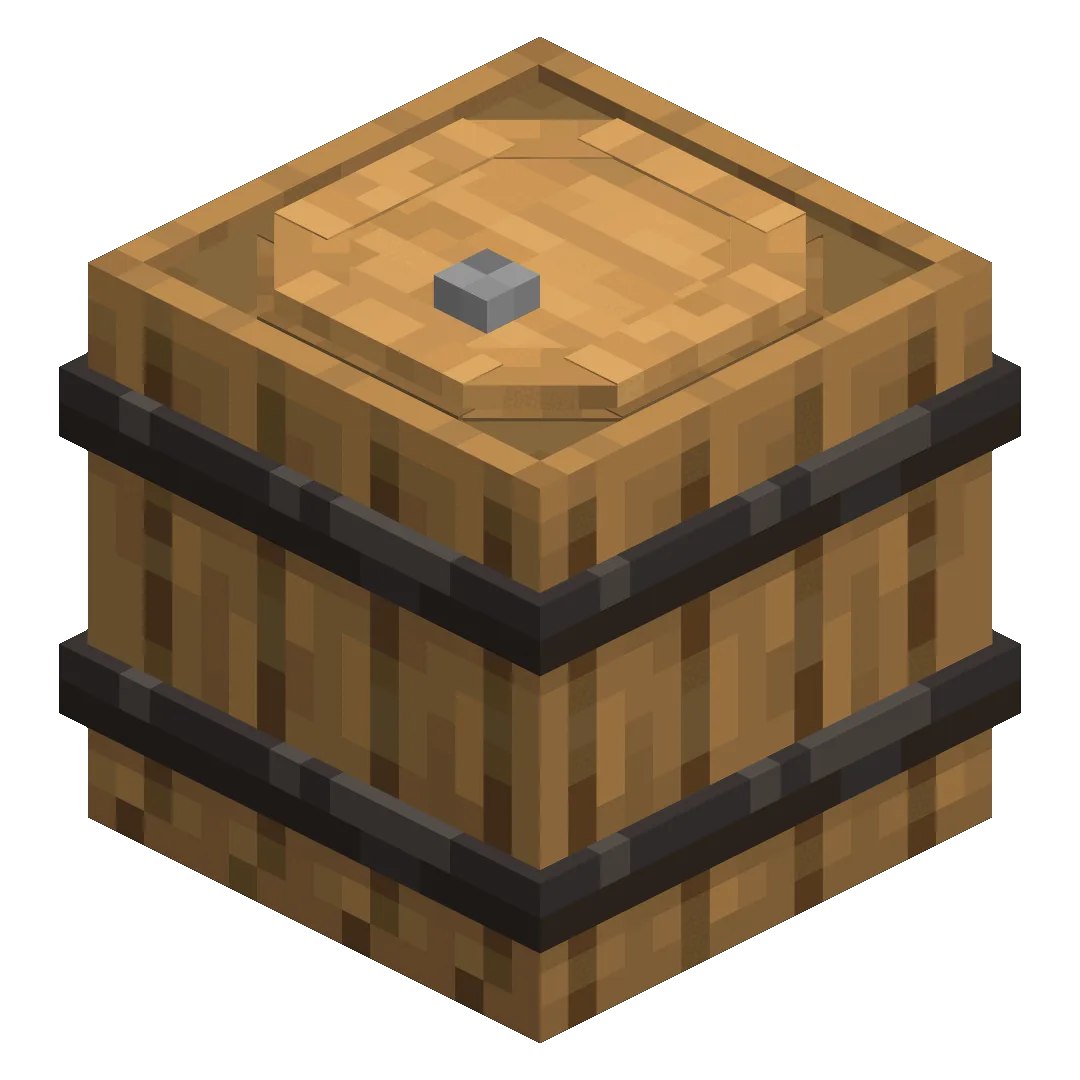 3D-модель бочки из мода Actually 3D Workbenches.