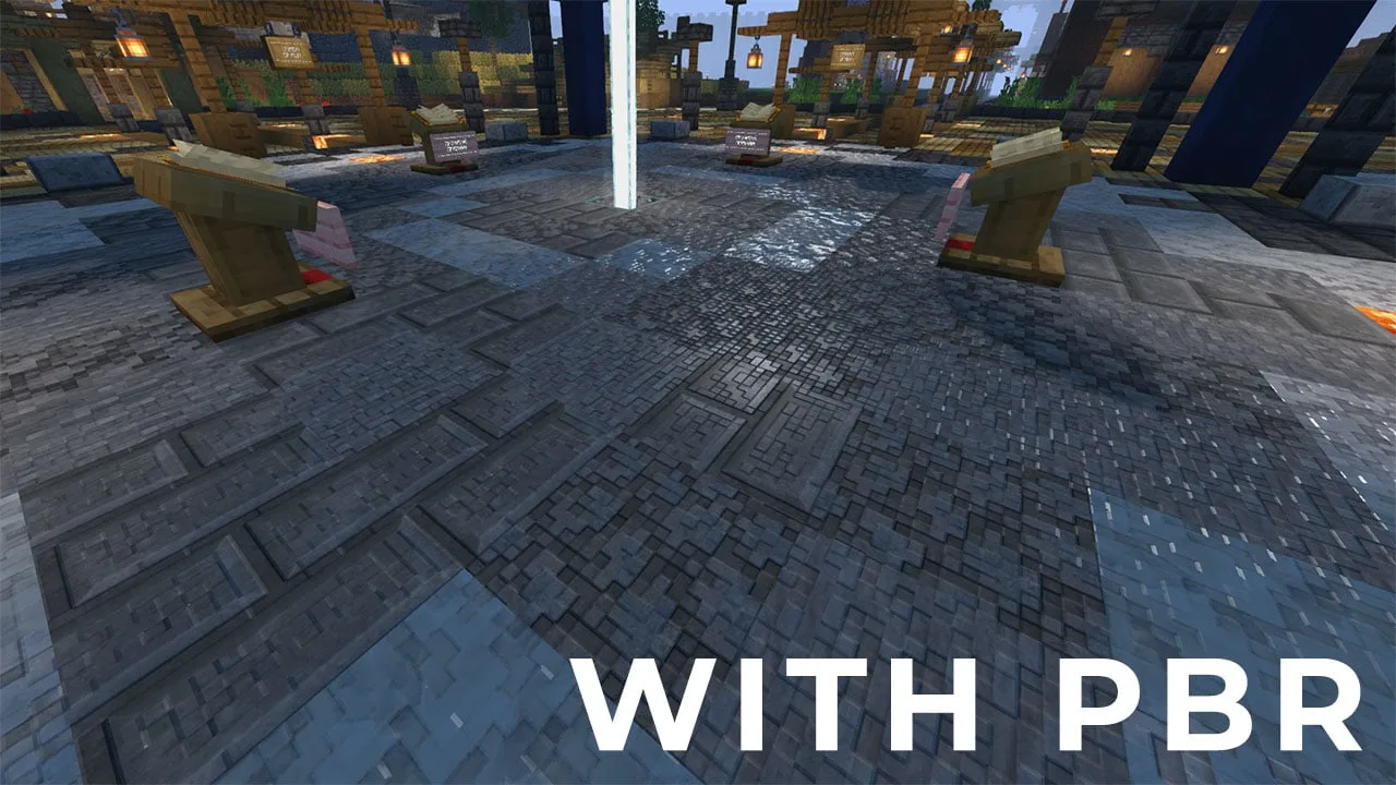 BVS - Best Vanilla Shader, PBR текстуры.