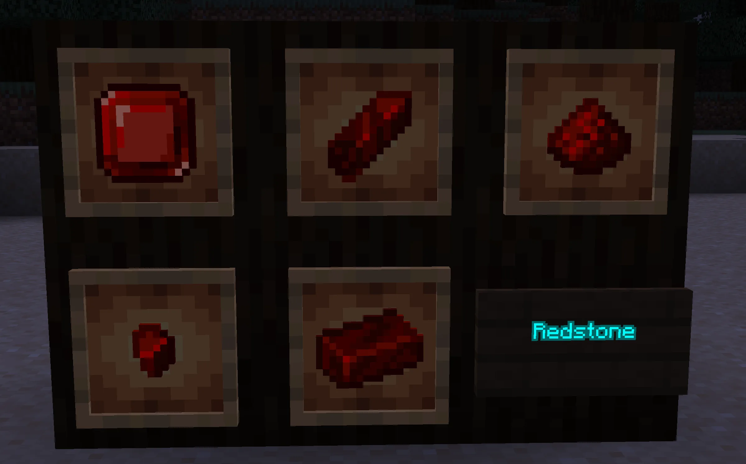 Игровые предметы и материалы из редстоуна, добавленные модом Basic Materials.