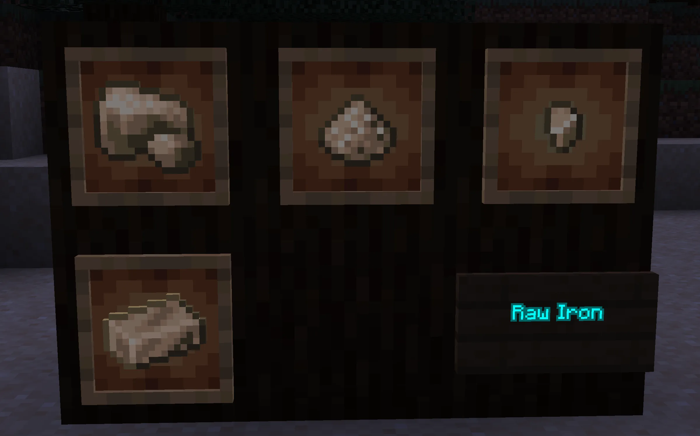 Иконка мода Basic Materials с изображением сырого железа.