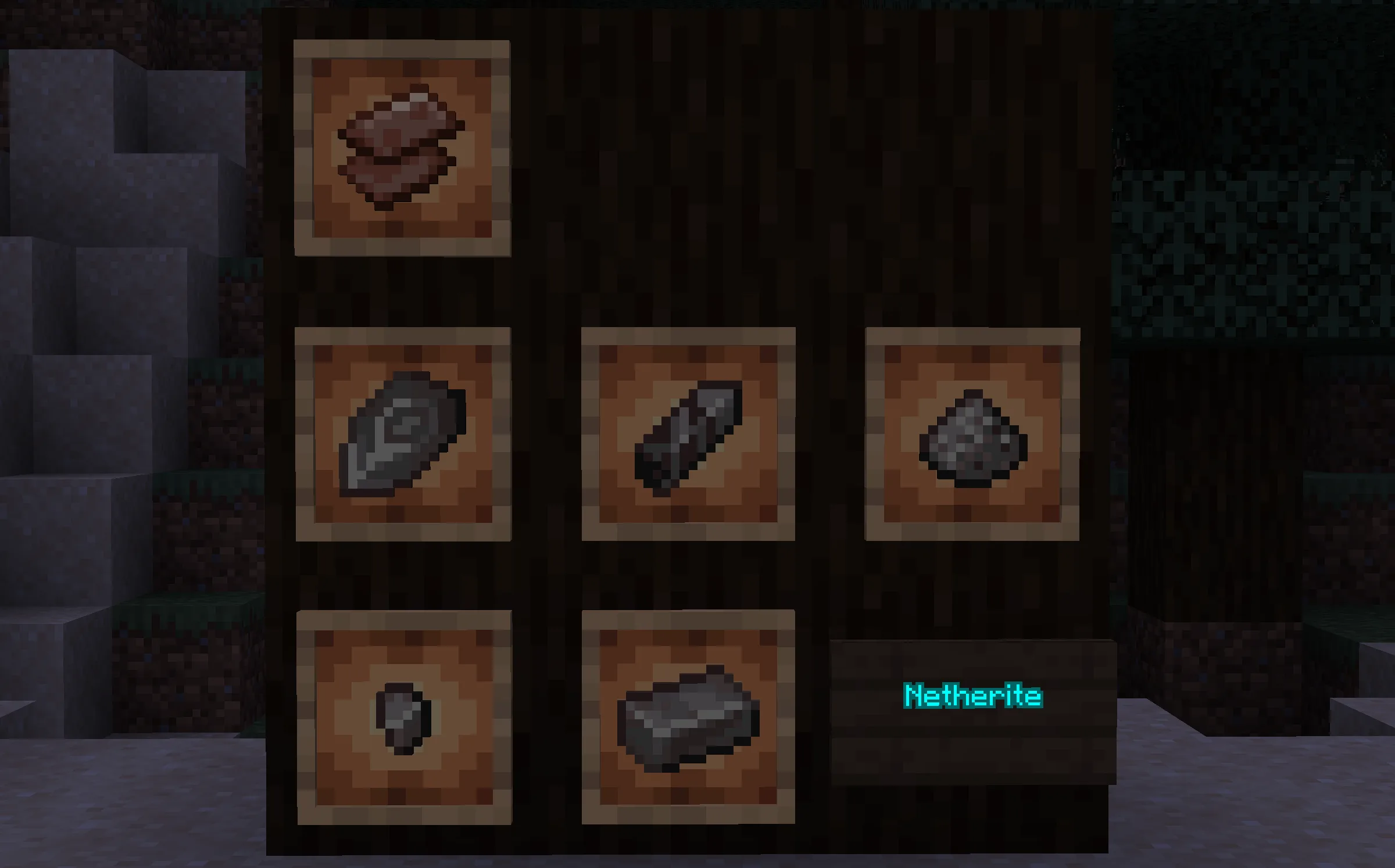 Предметы из нетерита из мода Basic Materials.