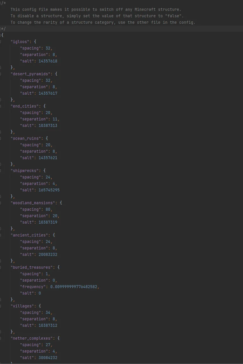 Интерфейс настроек конфигурации размещения блоков в Minecraft для мода Cristel Lib.