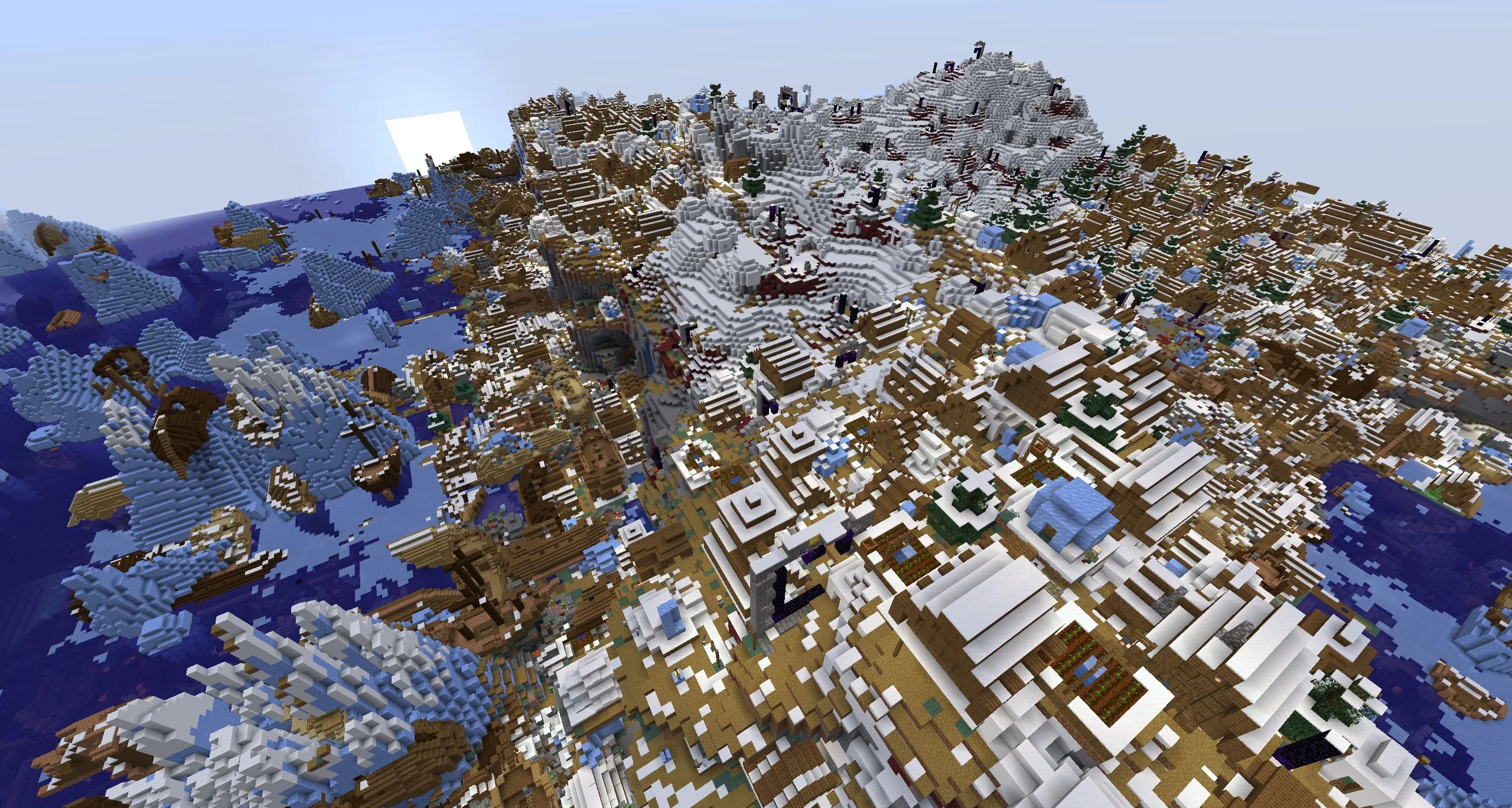 Настройка конфигурации vanilla-структур в Cristel Lib: интервал 1, отступ 0.