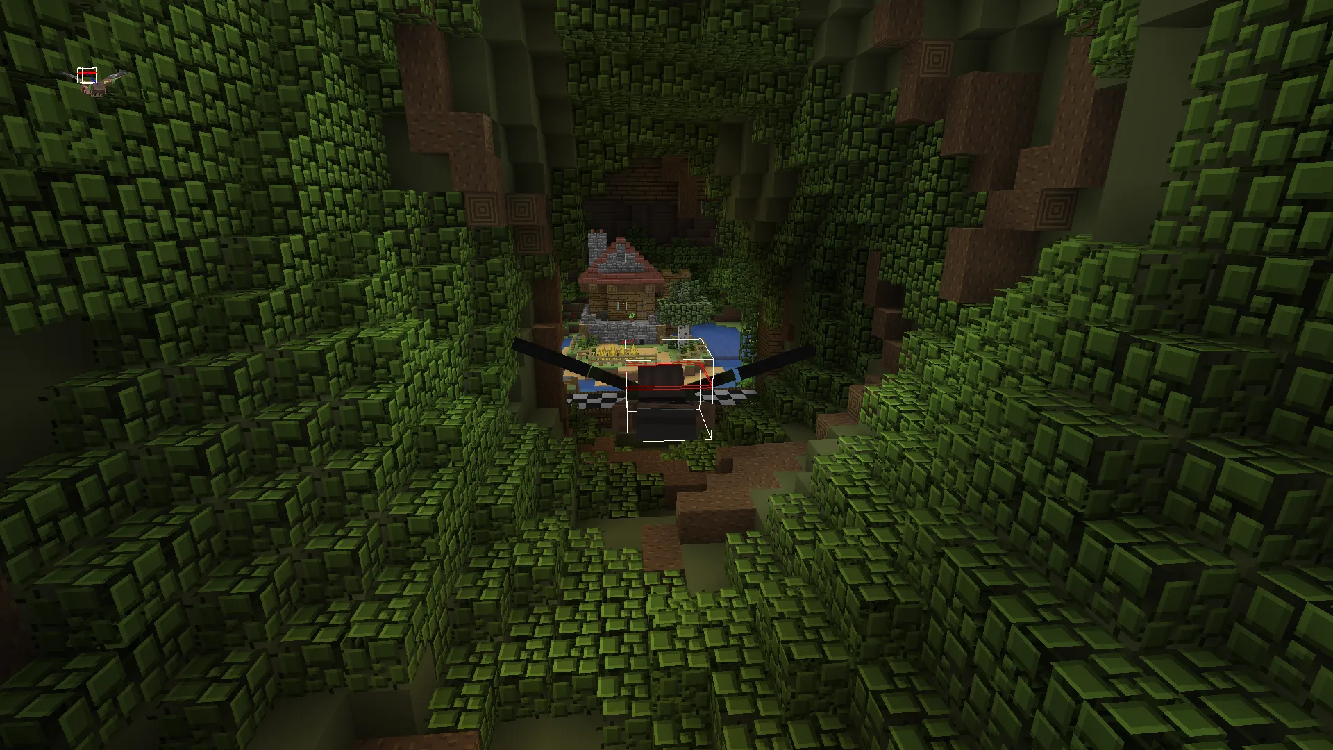 Скриншот игрового процесса в режиме Glide на карте Minimega.