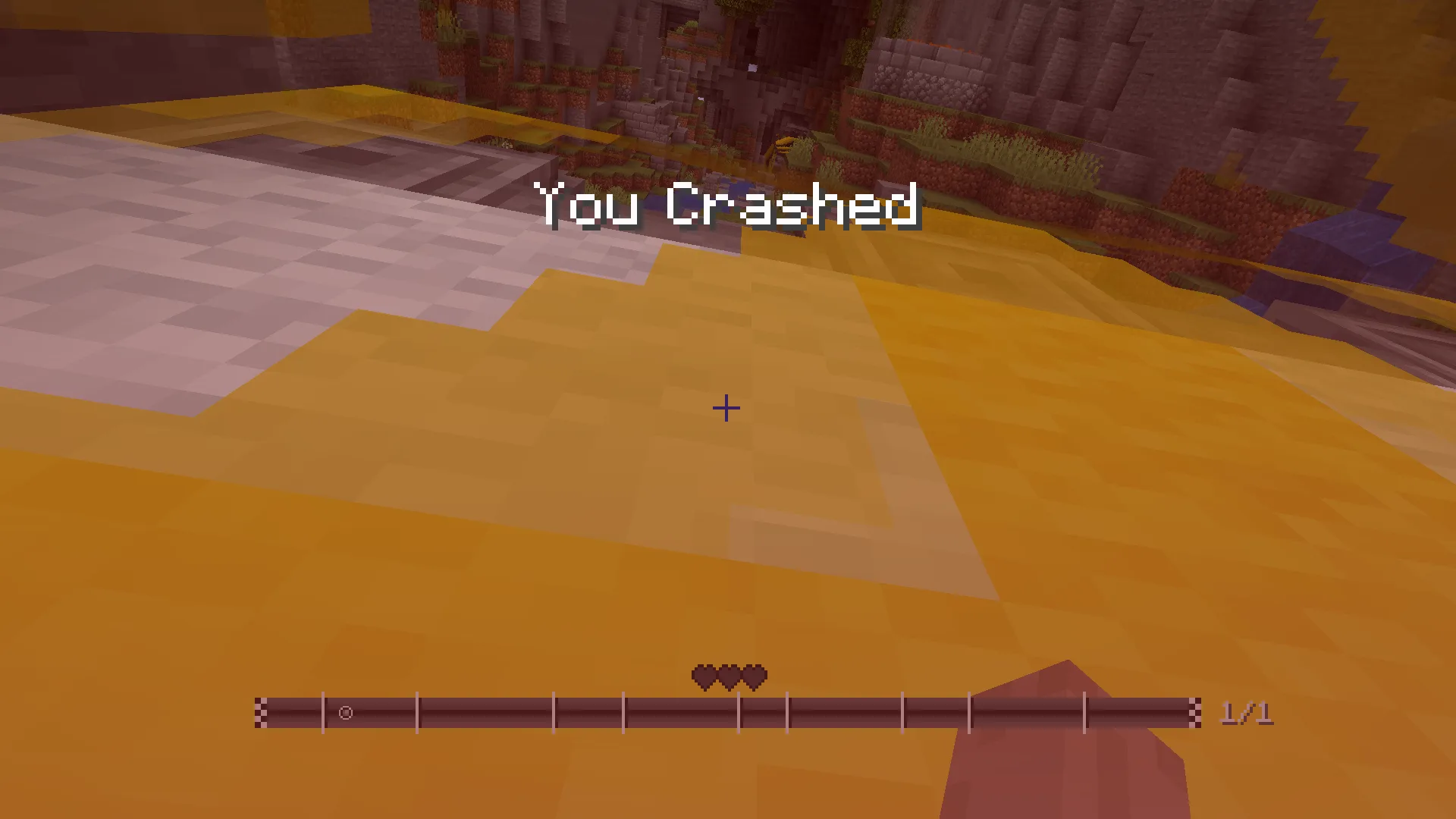 Экран смерти в Minecraft-проекте Minimega.