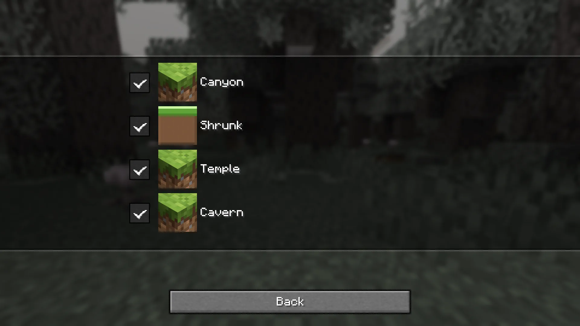 Экран выбора карты в проекте Minimega.