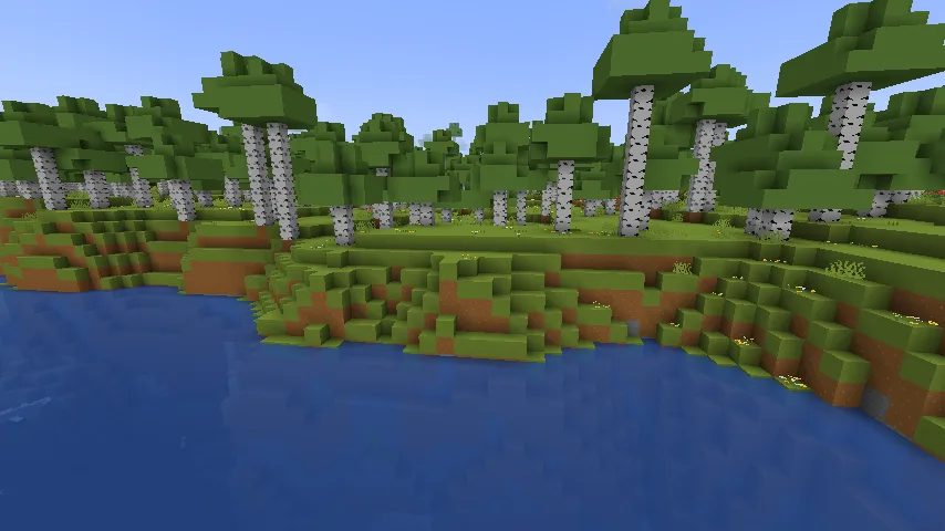 Демонстрация работы ресурс пака Bare Bones Fast Grass