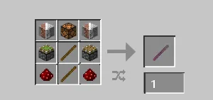 Скриншот рецепта крафта палки отладки (Debug Stick) из мода Jacob's Craftable Debug Stick.