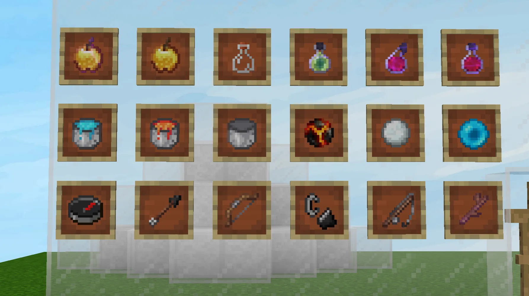 Набор уникальных предметов из проекта Unique.