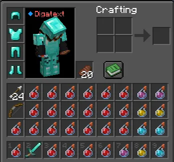 Зелье в ресурс-паке Digatext's Overlay для PvP