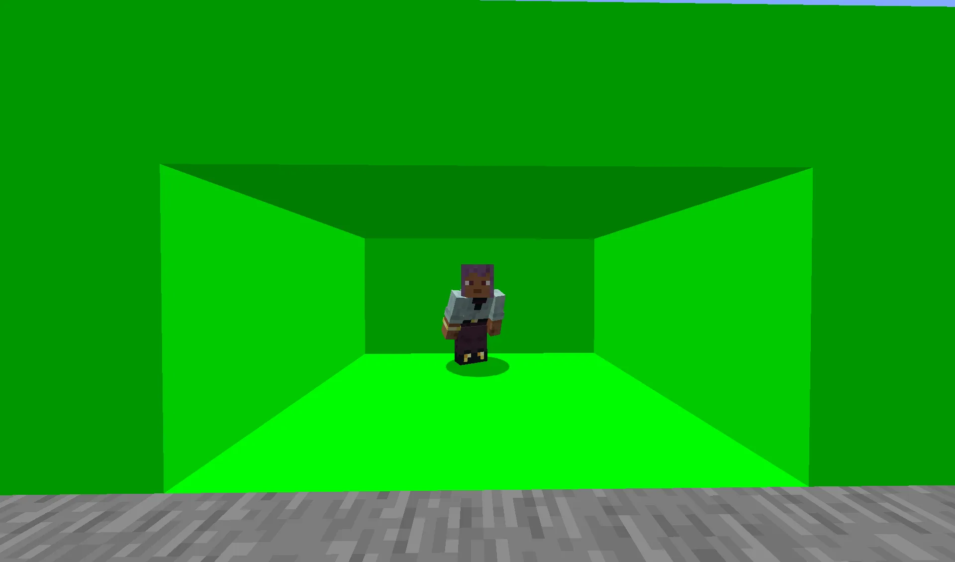 Зеленый экран в моде BloraMc's Creator Mod