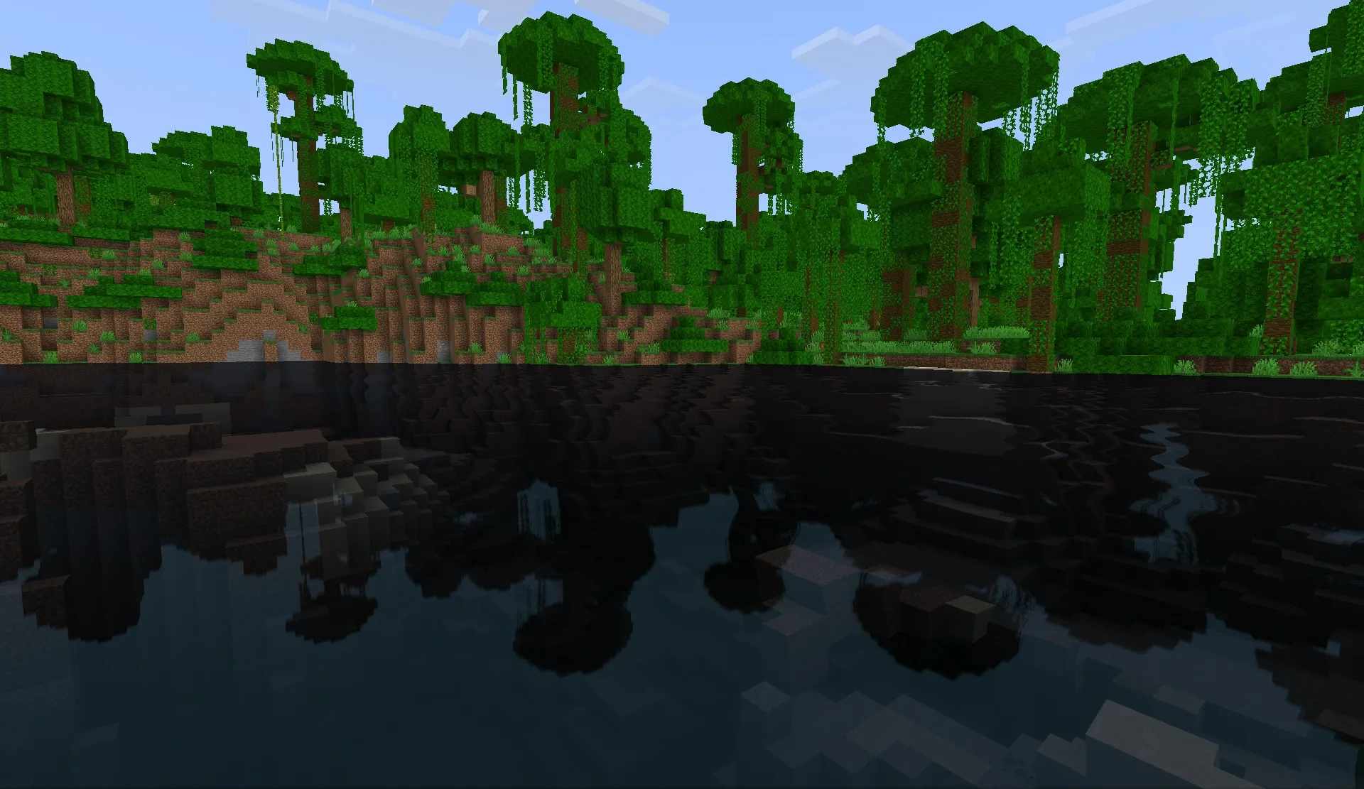 Водный шейдер в джунглях.