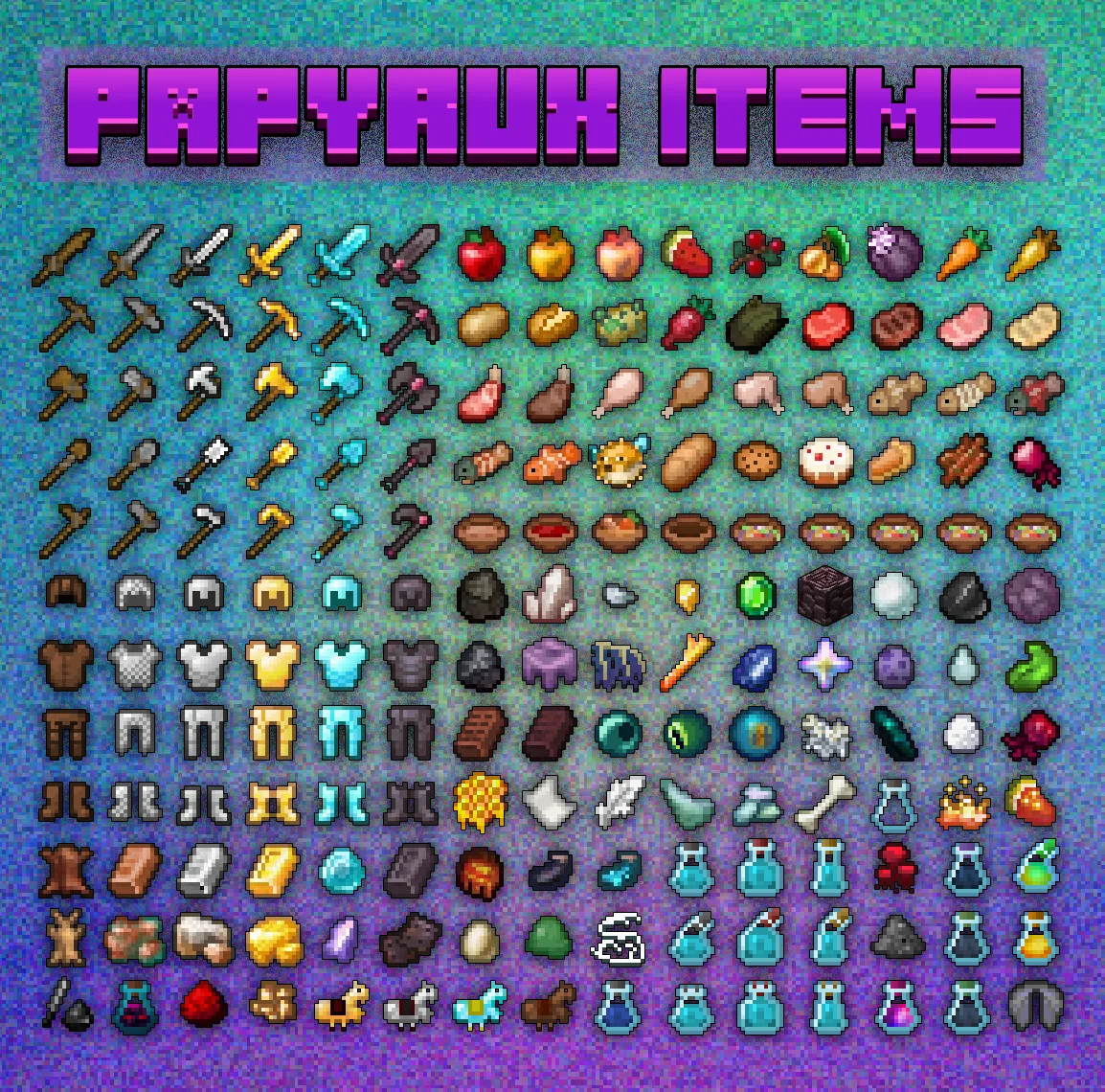 Предметы в ресурс паке Papyrux