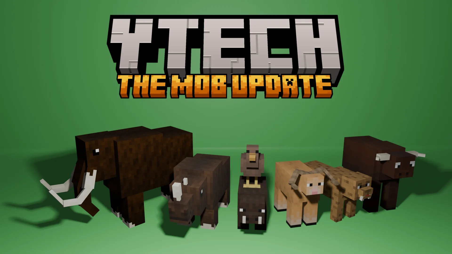 Новые мобы и дикие животные в моде YTech