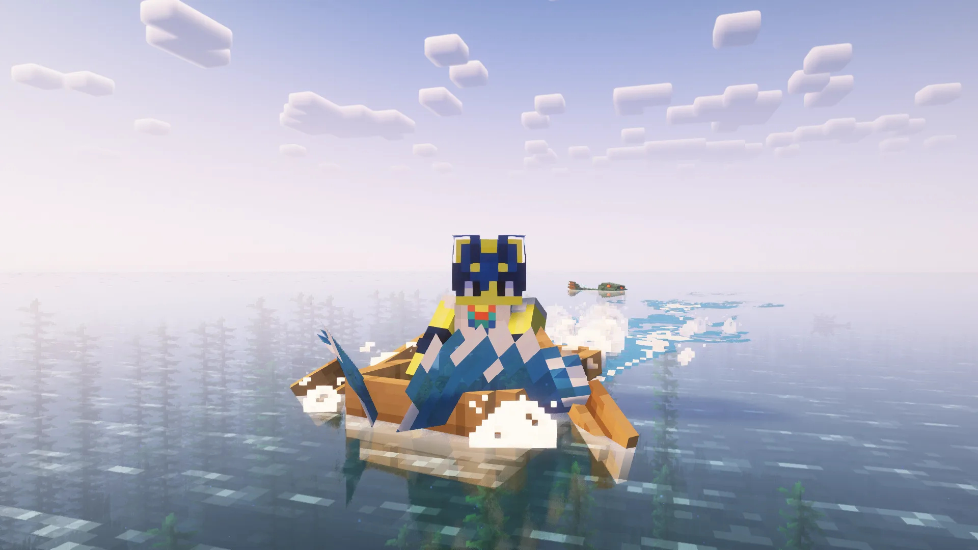 Скриншот проекта Wakes с поддержкой шейдеров Iris.